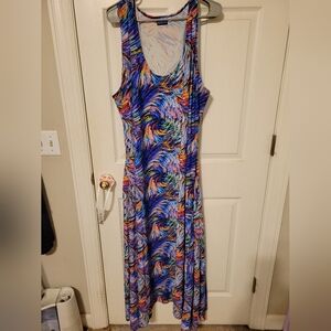 Elhoffer Design Impressionist Illusion Maxi Dress